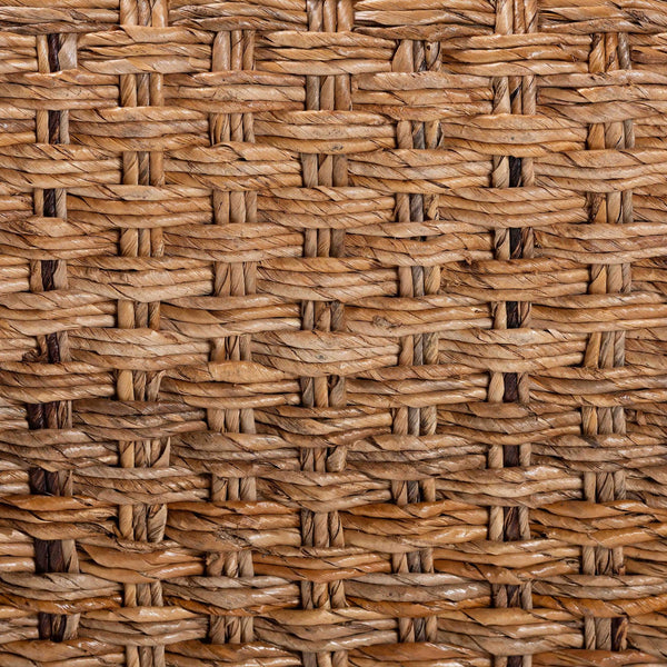 Baxton Studio Bali & Pari Alda Seagrass Handwoven Bohemian Coffee Table with Waterfall Acacia Frame Alda-Light Honey Rattan-Coffee Table