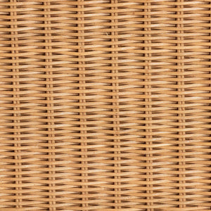 Baxton Studio Bali Deborah Natural Rattan Coffee Table — Handwoven Coastal Centerpiece With Scalloped Edge Elegance 48.00" W x 13.70" D x 33.60" H Debora-Light Honey Rattan-Console Table