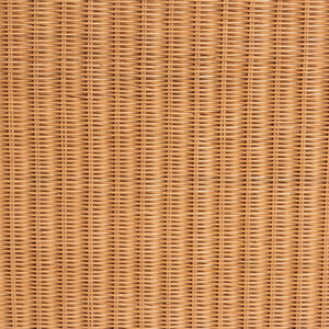 Baxton Studio Bali Deborah Natural Rattan Coffee Table — Handwoven Coastal Centerpiece With Scalloped Edge Elegance 49.60" W x 31.50" D x 19.70" H Debora-Light Honey Rattan-Coffee Table
