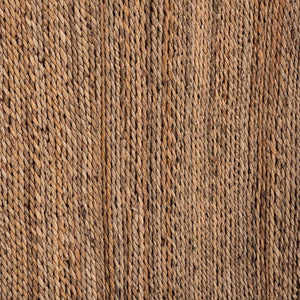 Baxton Studio Bali & Pari Fiona Seagrass Acacia Console Table Handwoven Boho Entryway Accent Fiona-Light Brown Wooden-Console Table