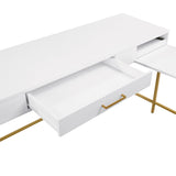 OSP Home Furnishings Modern Life Desk in White White