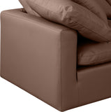 Indulge Brown Vegan Leather Modular Sofa 146Brown-S105 Meridian Furniture