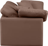 Indulge Brown Vegan Leather Modular Sofa 146Brown-S70 Meridian Furniture