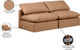 Indulge Cognac Vegan Leather Modular Sofa 146Cognac-S2 Meridian Furniture