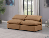 Indulge Cognac Vegan Leather Modular Sofa 146Cognac-S2 Meridian Furniture