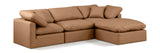 Indulge Cognac Vegan Leather Modular Sectional 146Cognac-Sec4A Meridian Furniture