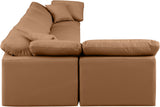 Indulge Cognac Vegan Leather Modular Sectional 146Cognac-Sec5D Meridian Furniture