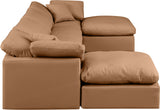 Indulge Cognac Vegan Leather Modular Sectional 146Cognac-Sec6B Meridian Furniture