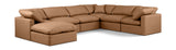 Indulge Cognac Vegan Leather Modular Sectional 146Cognac-Sec7A Meridian Furniture