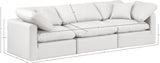 Indulge Cream Vegan Leather Modular Sofa 146Cream-S105 Meridian Furniture