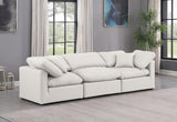 Indulge Cream Vegan Leather Modular Sofa 146Cream-S105 Meridian Furniture