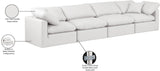 Indulge Cream Vegan Leather Modular Sofa 146Cream-S140 Meridian Furniture