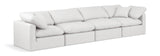 Indulge Cream Vegan Leather Modular Sofa 146Cream-S140 Meridian Furniture