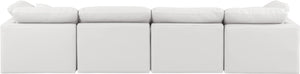 Indulge Cream Vegan Leather Modular Sofa 146Cream-S140 Meridian Furniture