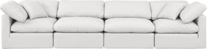 Indulge Cream Vegan Leather Modular Sofa 146Cream-S140 Meridian Furniture