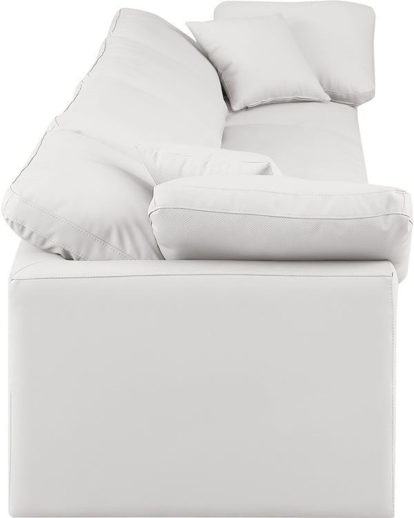 Indulge Cream Vegan Leather Modular Sofa 146Cream-S140 Meridian Furniture