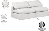 Indulge Cream Vegan Leather Modular Sofa 146Cream-S2 Meridian Furniture