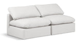 Indulge Cream Vegan Leather Modular Sofa 146Cream-S2 Meridian Furniture