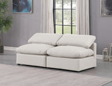 Indulge Cream Vegan Leather Modular Sofa 146Cream-S2 Meridian Furniture