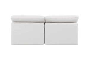 Indulge Cream Vegan Leather Modular Sofa 146Cream-S2 Meridian Furniture