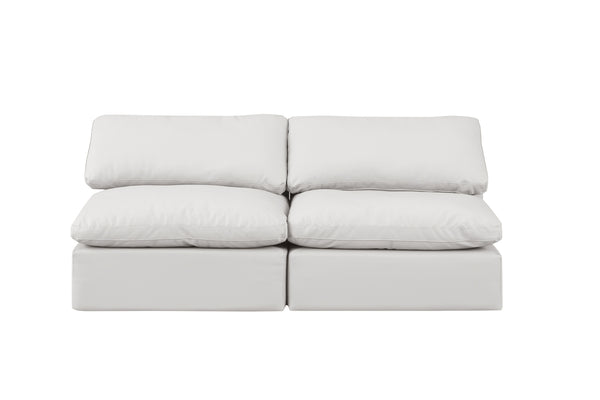 Indulge Cream Vegan Leather Modular Sofa 146Cream-S2 Meridian Furniture