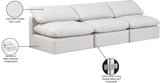 Indulge Cream Vegan Leather Modular Sofa 146Cream-S3 Meridian Furniture