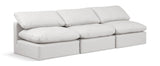 Indulge Cream Vegan Leather Modular Sofa 146Cream-S3 Meridian Furniture