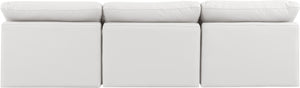 Indulge Cream Vegan Leather Modular Sofa 146Cream-S3 Meridian Furniture