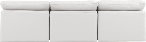 Indulge Cream Vegan Leather Modular Sofa 146Cream-S3 Meridian Furniture