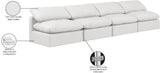 Indulge Cream Vegan Leather Modular Sofa 146Cream-S4 Meridian Furniture