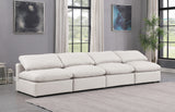 Indulge Cream Vegan Leather Modular Sofa 146Cream-S4 Meridian Furniture