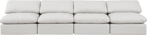 Indulge Cream Vegan Leather Modular Sofa 146Cream-S4 Meridian Furniture