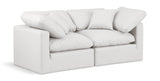 Indulge Cream Vegan Leather Modular Sofa 146Cream-S70 Meridian Furniture