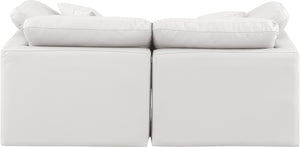 Indulge Cream Vegan Leather Modular Sofa 146Cream-S70 Meridian Furniture