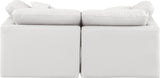 Indulge Cream Vegan Leather Modular Sofa 146Cream-S70 Meridian Furniture