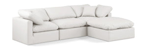 Indulge Cream Vegan Leather Modular Sectional 146Cream-Sec4A Meridian Furniture