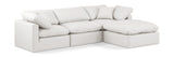 Indulge Cream Vegan Leather Modular Sectional 146Cream-Sec4A Meridian Furniture