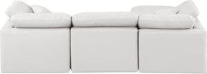 Indulge Cream Vegan Leather Modular Sectional 146Cream-Sec4A Meridian Furniture