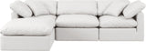 Indulge Cream Vegan Leather Modular Sectional 146Cream-Sec4A Meridian Furniture