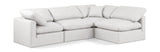 Indulge Cream Vegan Leather Modular Sectional 146Cream-Sec4B Meridian Furniture