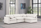 Indulge Cream Vegan Leather Modular Sectional 146Cream-Sec4B Meridian Furniture