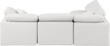 Indulge Cream Vegan Leather Modular Sectional 146Cream-Sec4B Meridian Furniture