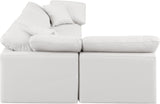 Indulge Cream Vegan Leather Modular Sectional 146Cream-Sec4B Meridian Furniture