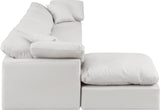 Indulge Cream Vegan Leather Modular Sectional 146Cream-Sec5A Meridian Furniture