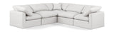 Indulge Cream Vegan Leather Modular Sectional 146Cream-Sec5C Meridian Furniture