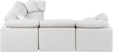 Indulge Cream Vegan Leather Modular Sectional 146Cream-Sec5C Meridian Furniture