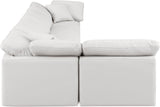 Indulge Cream Vegan Leather Modular Sectional 146Cream-Sec5D Meridian Furniture