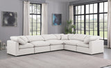 Indulge Cream Vegan Leather Modular Sectional 146Cream-Sec6A Meridian Furniture