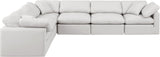 Indulge Cream Vegan Leather Modular Sectional 146Cream-Sec6A Meridian Furniture