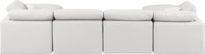 Indulge Cream Vegan Leather Modular Sectional 146Cream-Sec6B Meridian Furniture